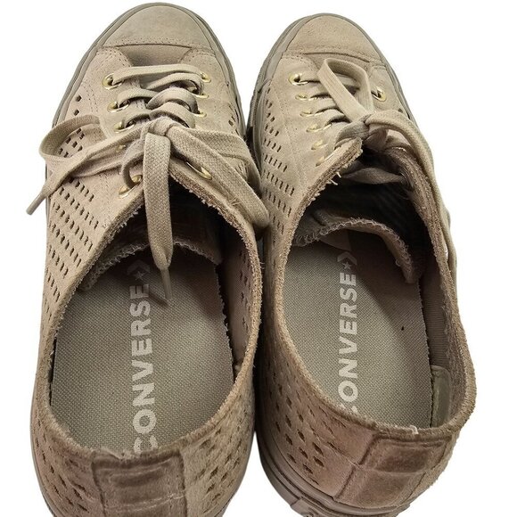 Converse CTAS Lift Ripple Sneaker Women Shoe Sz 8-8.5 Low Cut Beige Eyelet560652 - Picture 7 of 9